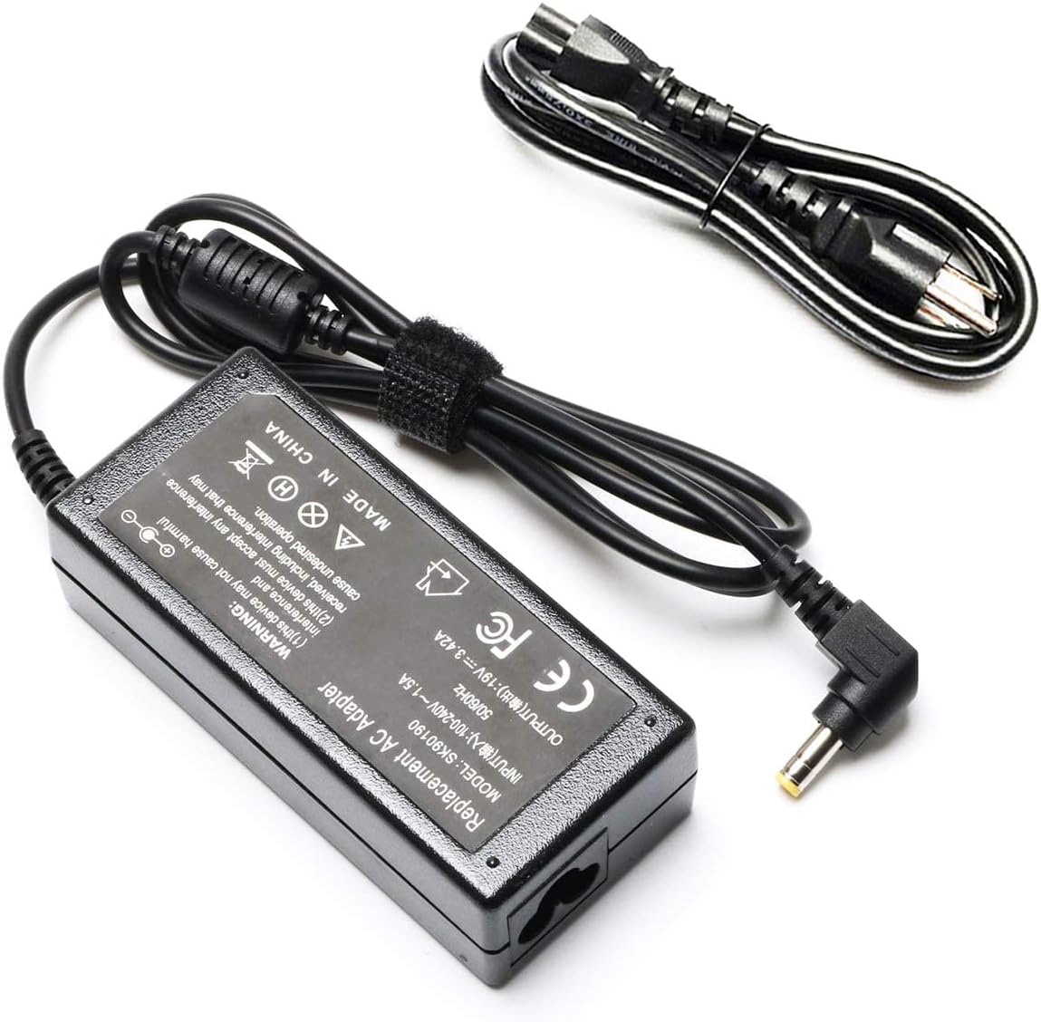 Monitor Wall Mount 19V 65W AC Power Cord Adapter For HP Pavilion