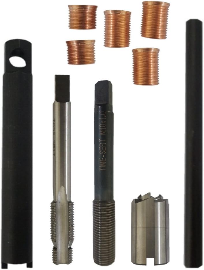 TIME-SERT M10x1.0 Spark Plug Thread Repair kit with Inserts P/n 4010-103