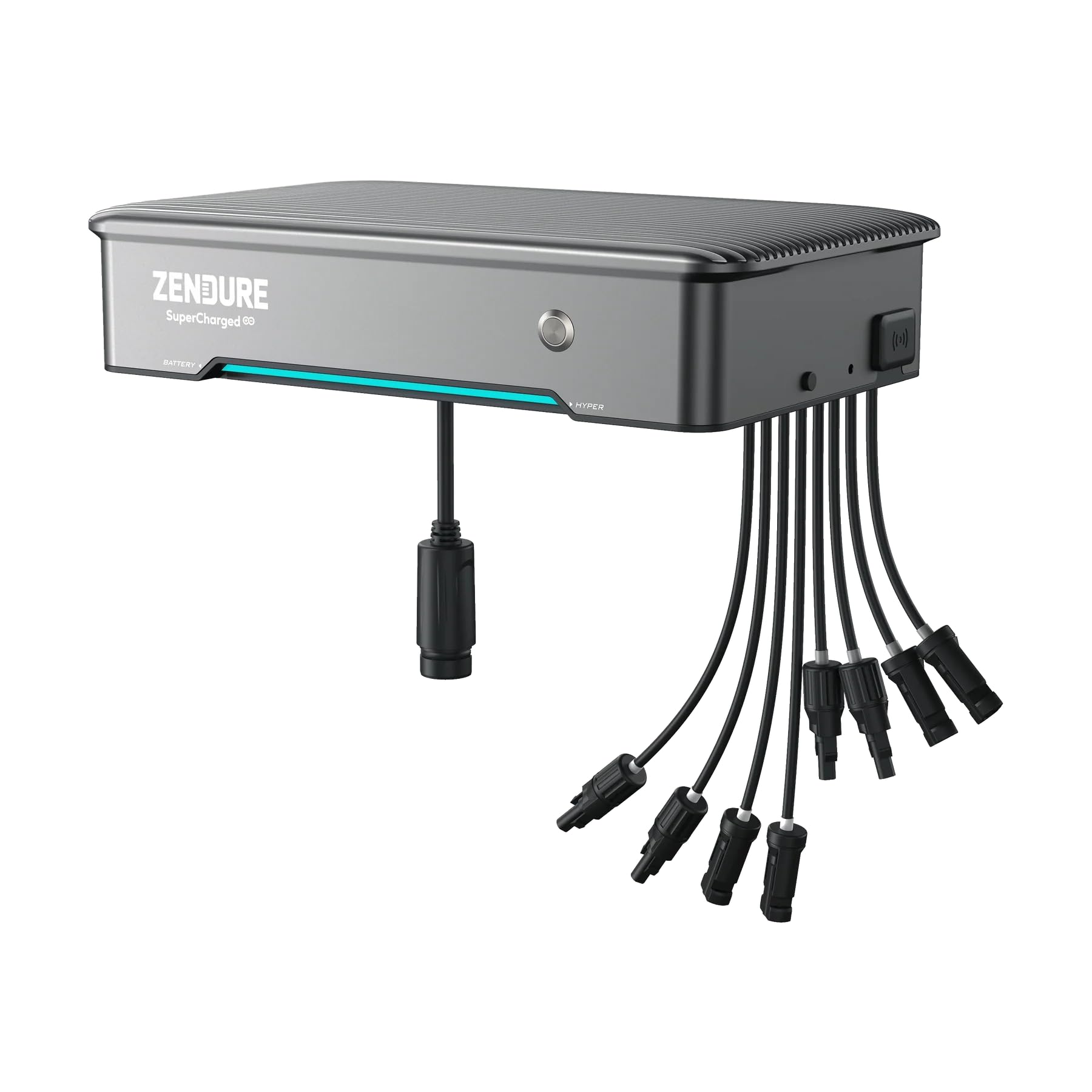 Zendure SolarFlow Hyper 2000 - Centrale elettrica da balcone con memoria, ingresso solare da 1800 W, carica AC/uscita 1200 W, micro inverter integrato, TOU, 2 AB2000 X 3840 Wh LiFePO4, 0% IVA