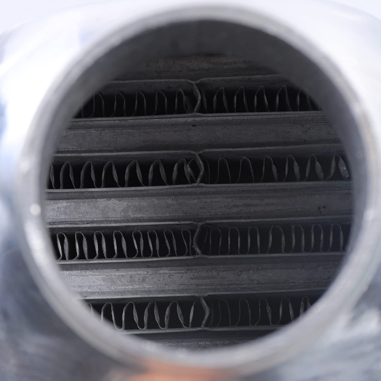 Universal Intercooler, 27"x7"x4" Front Mount Intercooler 3'' Inlet & Outlet Universal Aluminum Turbo Intercooler with for Turbo Charger System (27"x7"x4")