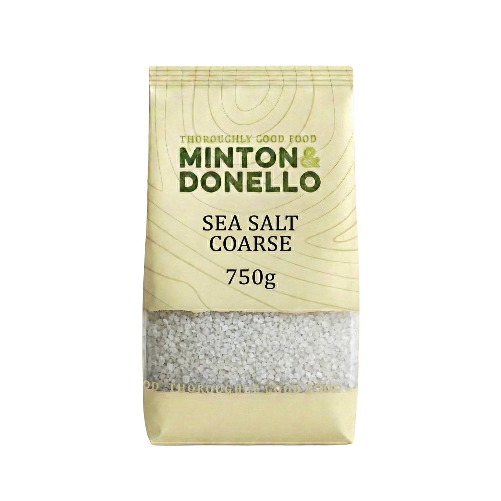 Minton & Donello Coarse Natural Sea Salt 750g – Unrefined 750 g (Pack of 1)