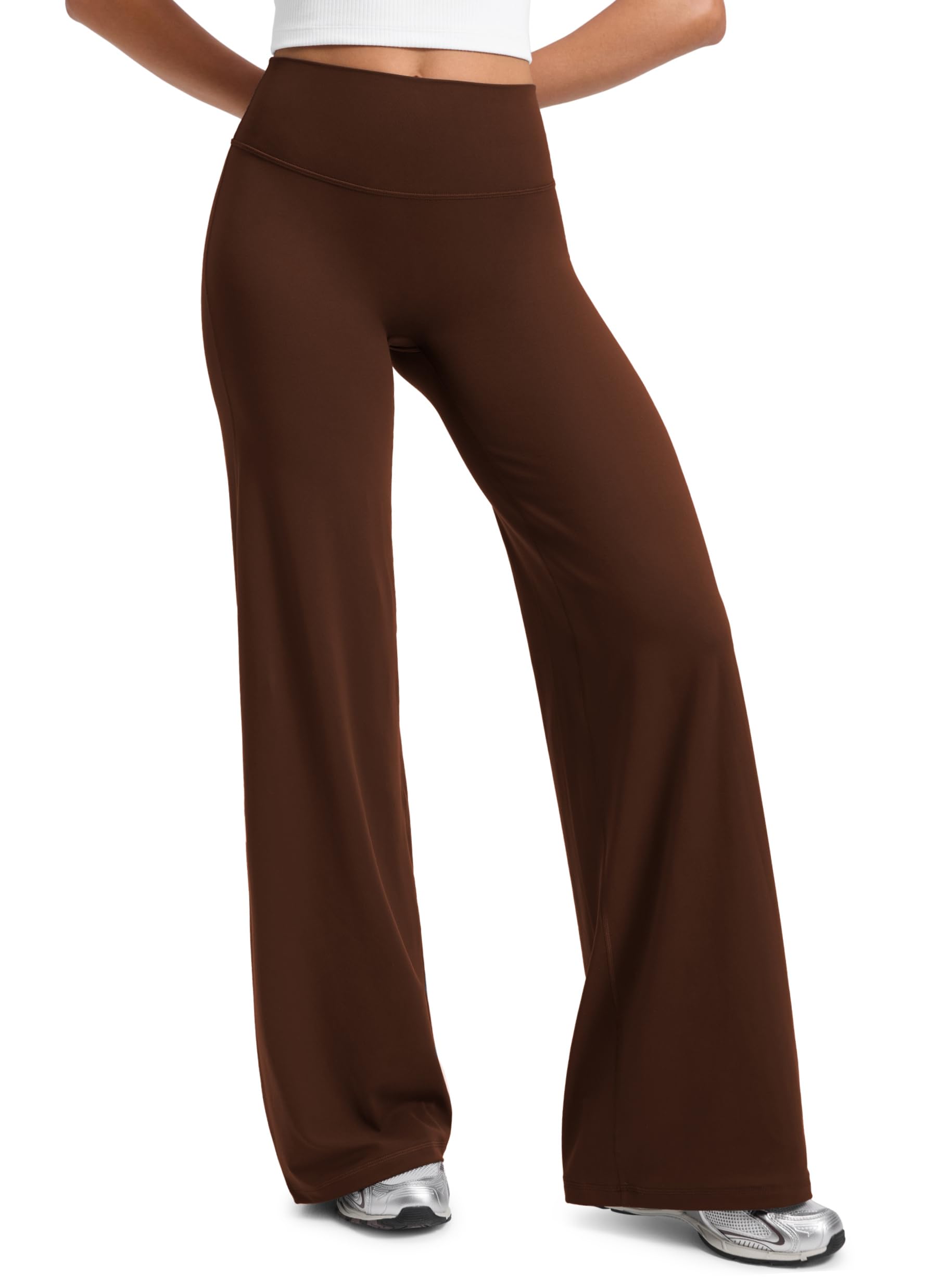 CRZ YOGA Softretch Wide Leg Pants 28"/30"/32" | No Front Seam, Ultimate Comfort, Next to Skin, Yoga, Casual, High Waisted, for Women