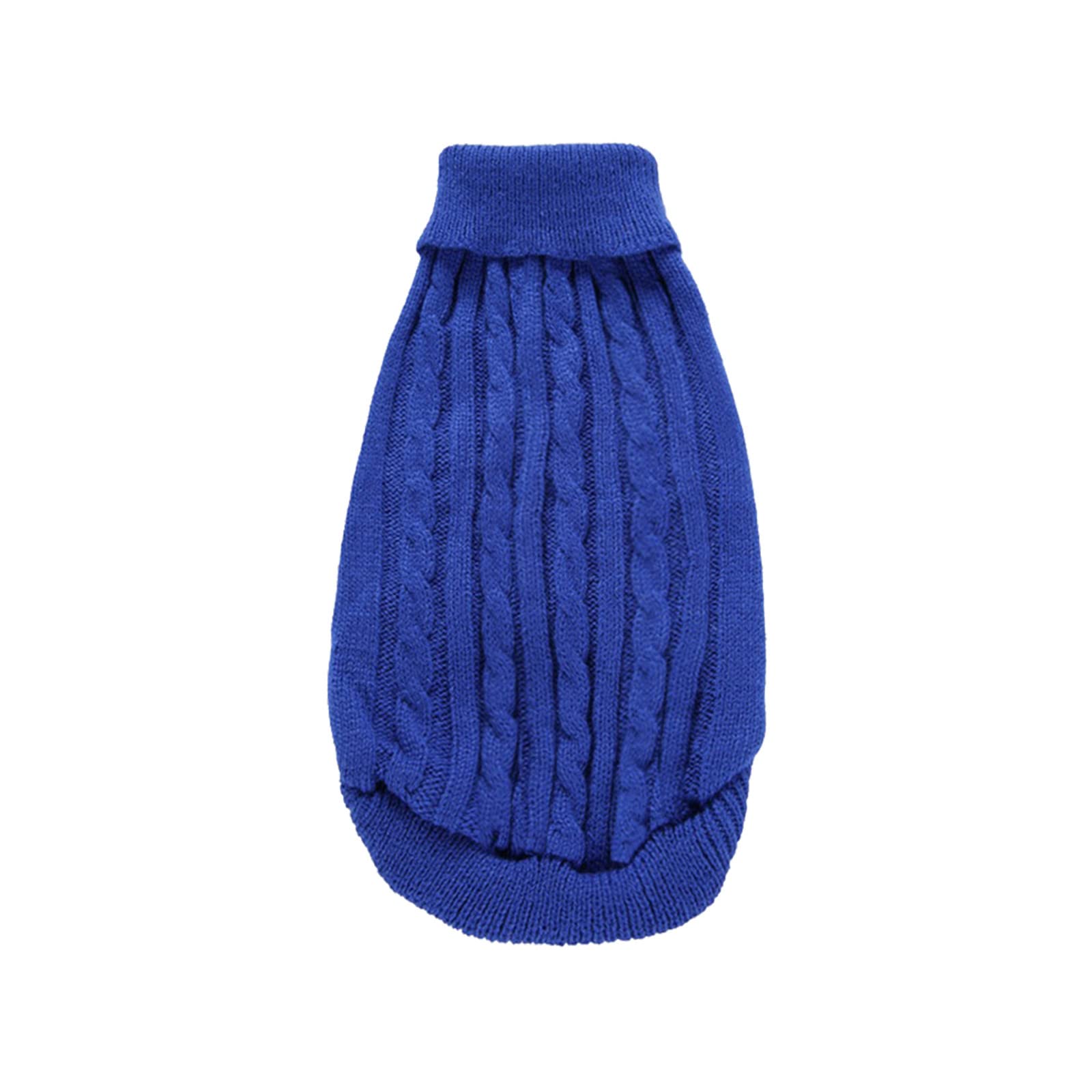 Pet Dog Cat Knitted Jumper Winter Warm Sweater Puppy Coat Jacket Clothes Costume Pet Clothes for Large Dogs Female (Dark Blue, L3)