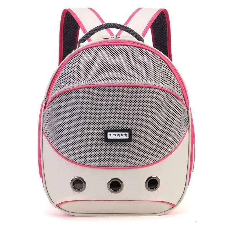Large Cat Backpack Carrier Expandable Pet Carrier Backpack for Small Medium Cats Fit Up to 18 Lbs, Foldable Puppy Backpack Carrier for Travel, Hiking, White, Pink-image-42