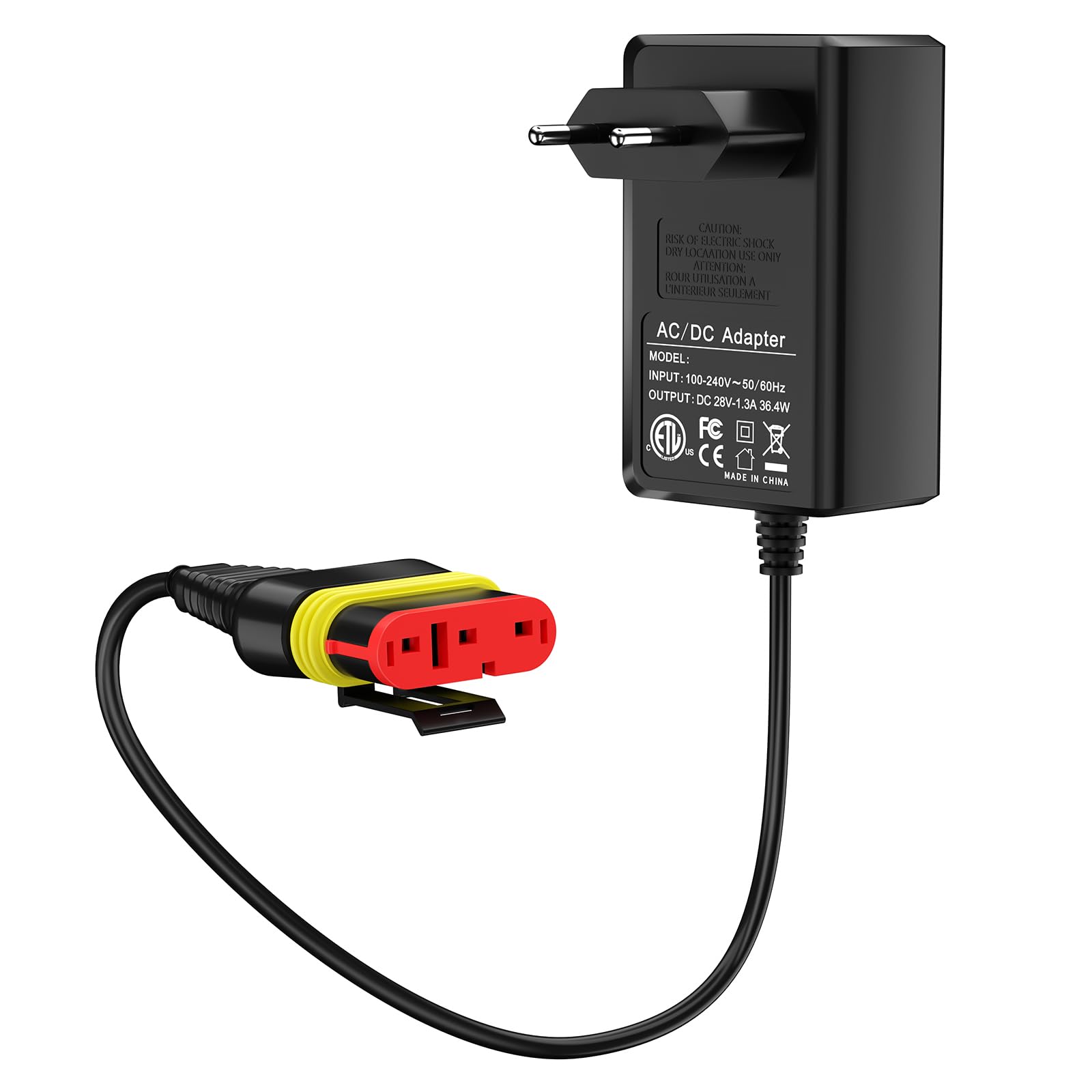 POANES 28V 1.3A Ladegerät Netzteil für Mähroboter Husqvarna Automower 105, 305, 310, 315, 315X, 405X, 415X, 310 Mark II, 315 Mark II, Ladegerät für Gardena R50Li R70Li R75Li