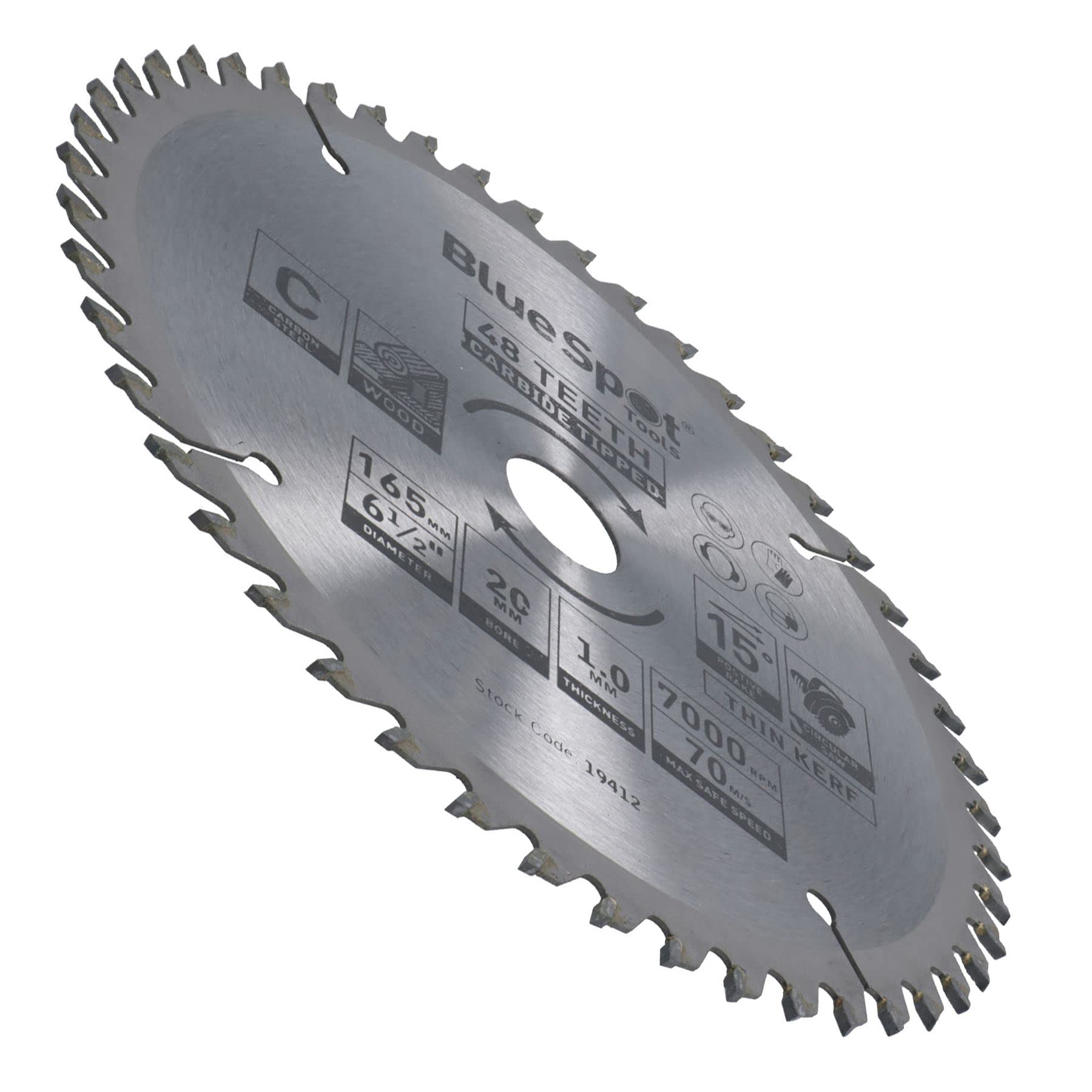 Brzeszczot do piły tarczowej 165 mm x 16 / 20 mm 48 zębów TCT tarcza tnąca drewno 5 szt