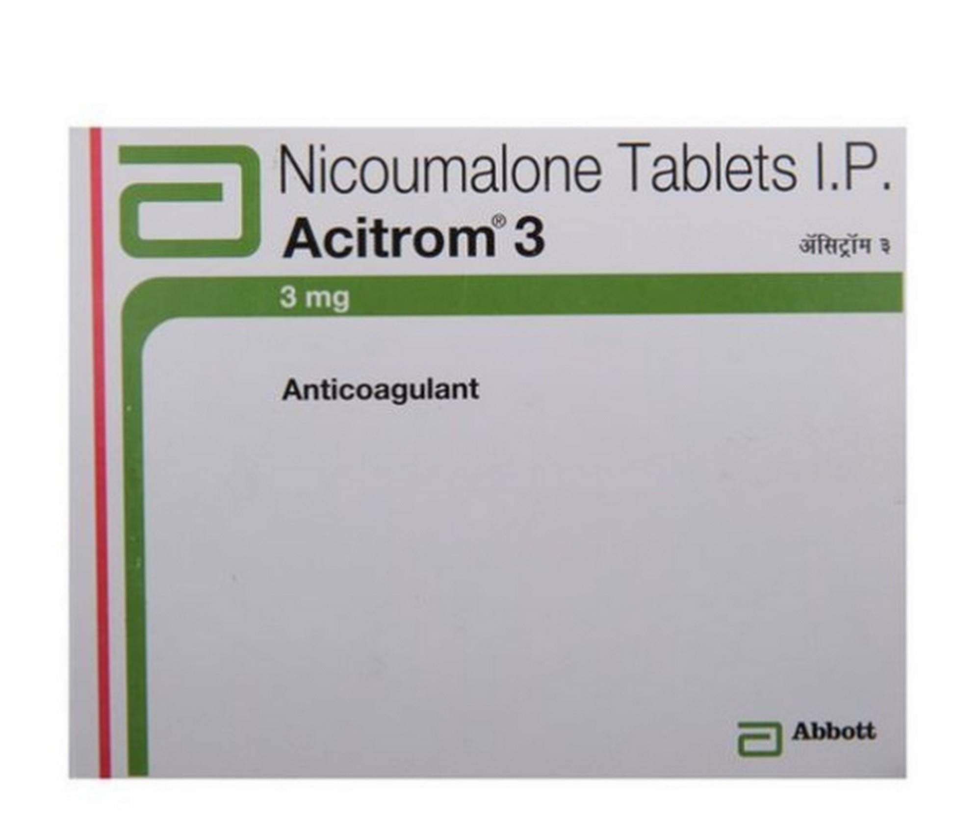 Acitrom 3 - Strip of 30 Tablets
