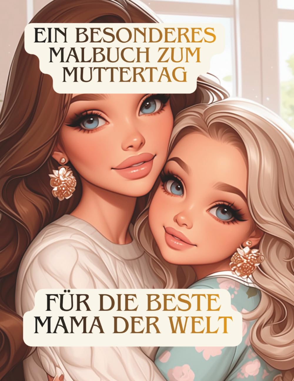 Ein besonderes Malbuch zum Muttertag - Für die beste Mama der Welt: Ein liebevolles Muttertags-Malbuch für Mädchen (8–14 Jahre) – Wunderschöne ... Verbindung zwischen Mama und Tochter