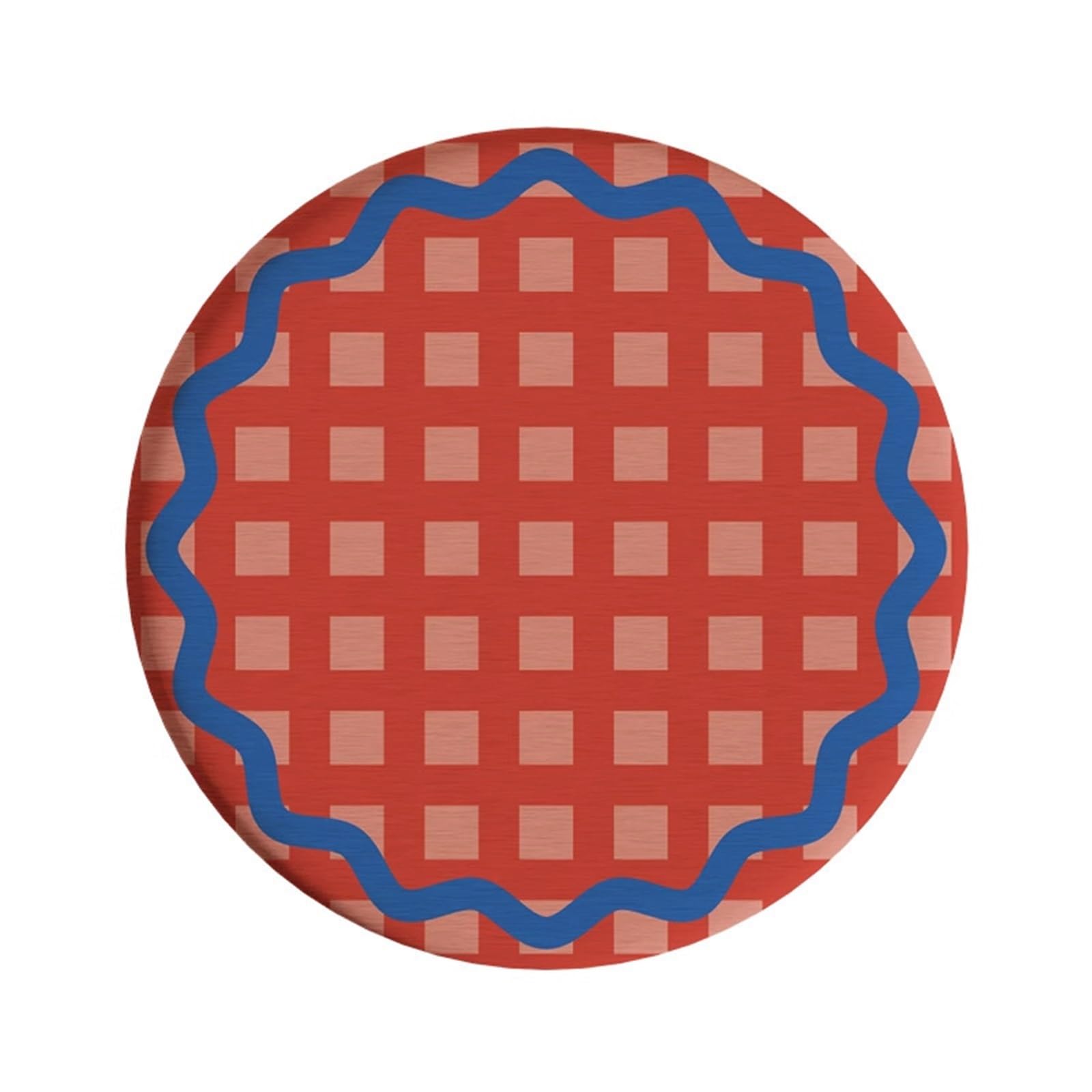 Coaster 1pc Round Heat Resistant Mat Drink Cup Coasters Non Slip Thicken Table Placemat(Color2)