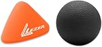 LEZER Point de massage de déclenchement, boule de massage manuelle, crochet de hanche, outil de libération de noeuds musculaires, soulagement tissulaire profond, Flexeur de hanche Iliacus dos Psoas pied de main Myofascial, thérapie physique, 2,9x2.1 in(vert)