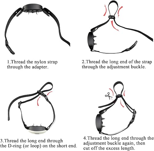 Miniatura 6 de Correas de repuesto para collar de perro, collares receptores de ladridos de entrenamiento, correa de repuesto para rastreador GPS, collar de perro