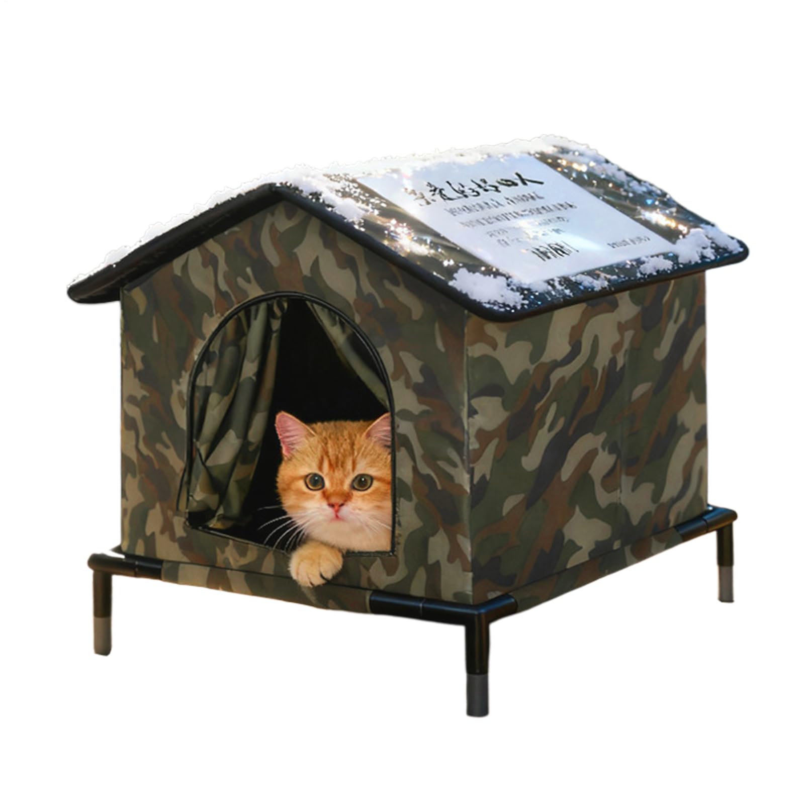 Outdoor Katzenhaus Isoliertes Und Wetterfestes
