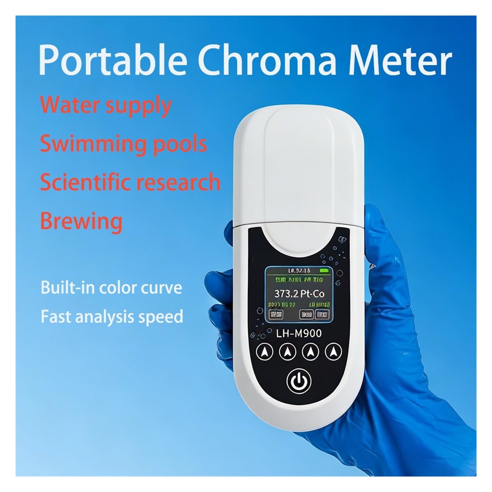 Espectrofotómetro, Colorímetro Portátil LH-M900, Determinación Colorimétrica Estándar De Platino Y Cobalto, Detección De Aguas Residuales De Cerveza, Análisis Rápido