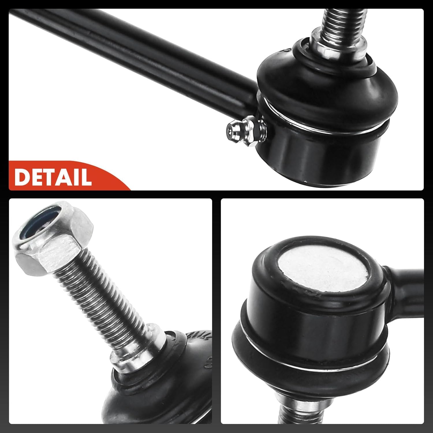 A-Premium Set of 4, Front & Rear Sway Bar Links Kit Stabilizer Bar Links, Compatible with Land Rover LR3 2005-2009, LR4 2010-2016