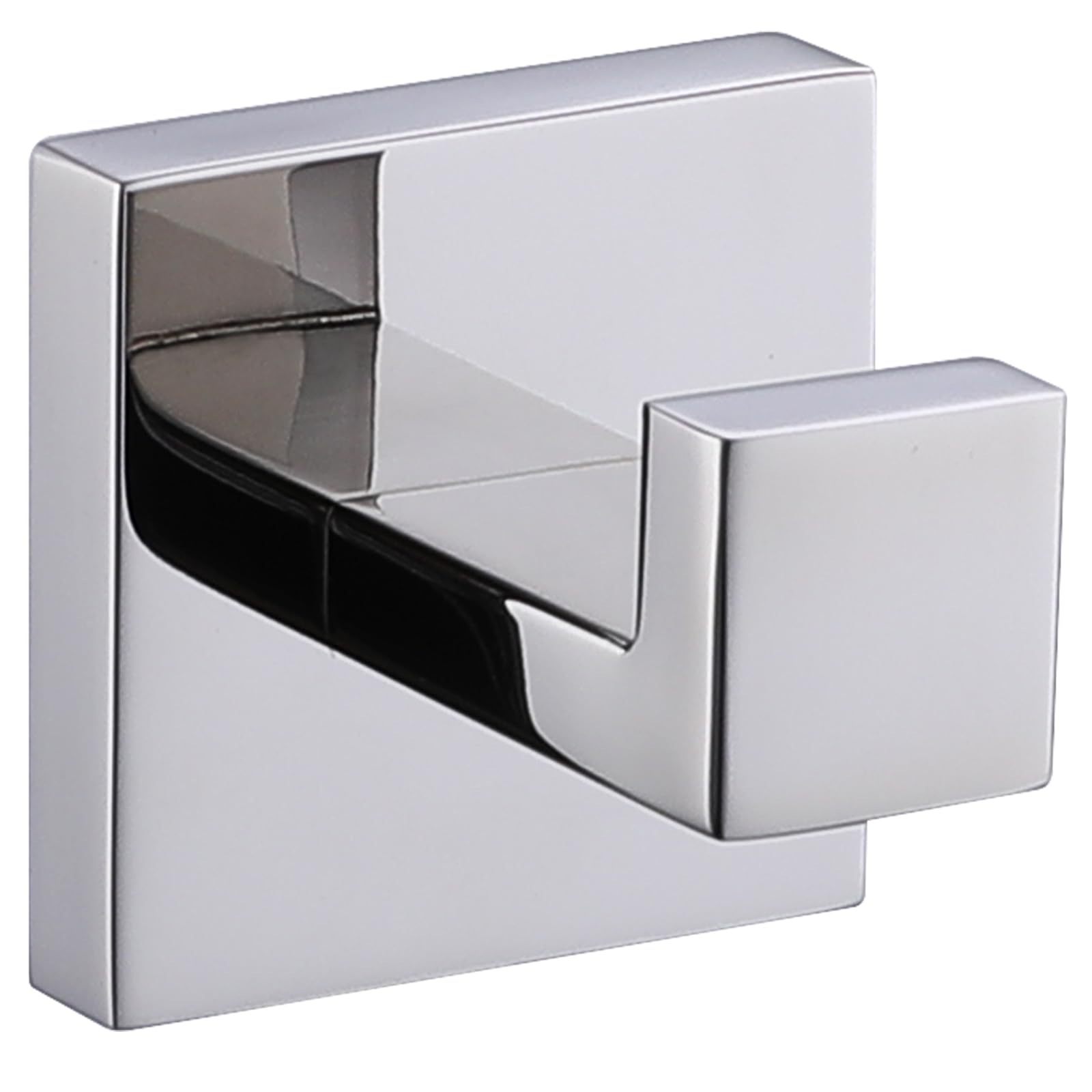 LANC Chrome Towel Hooks for Bathroom Wall Hooks, Heavy Duty Hand Towel Hanger SUS304 Stainless Steel for Bathroom Accessories Square Coat Robe Hook, Wall Mounted Silver Polished,A8805CP