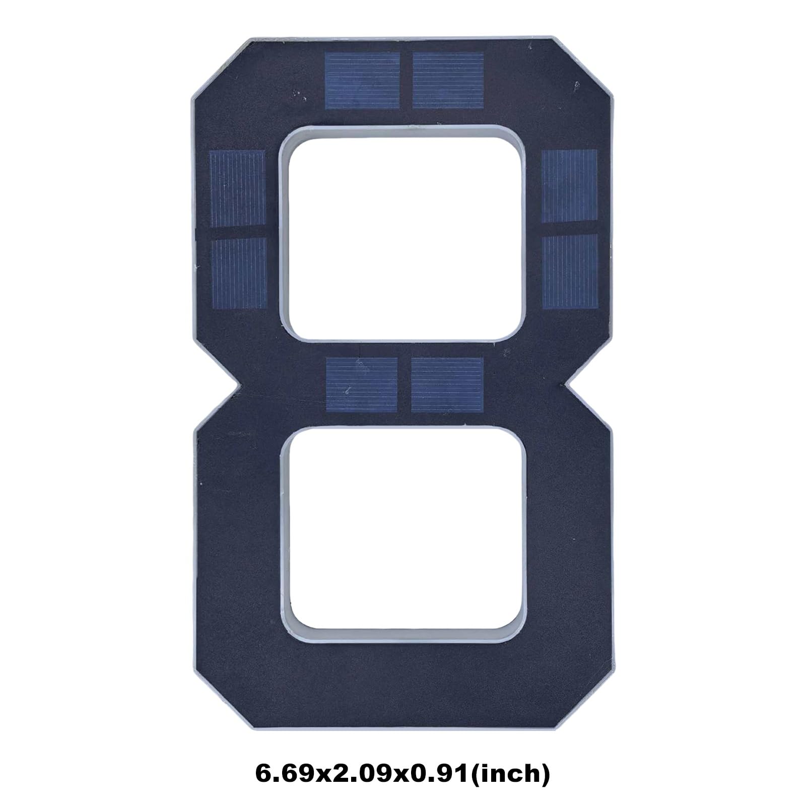 Hausnummernschild, Solarenergie-Hausnummern-Lampe, IPX4, wasserdicht, beleuchtete Hausnummern, intelligenter Sensor, Adressschild-Licht(0)