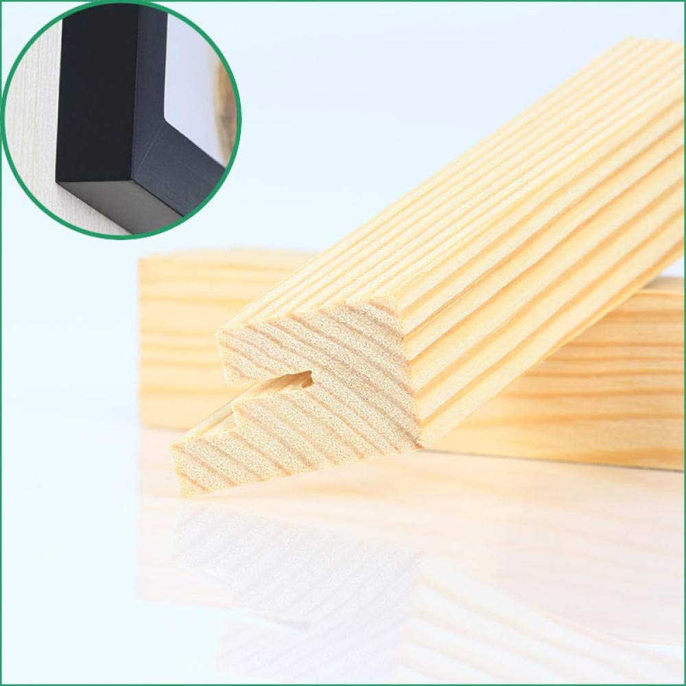 Bilderrahmen Fotorahmen Bildergalerie Massivholz Hängende Wand Schwarz 8K Wand 26,6 × 38,2 cm