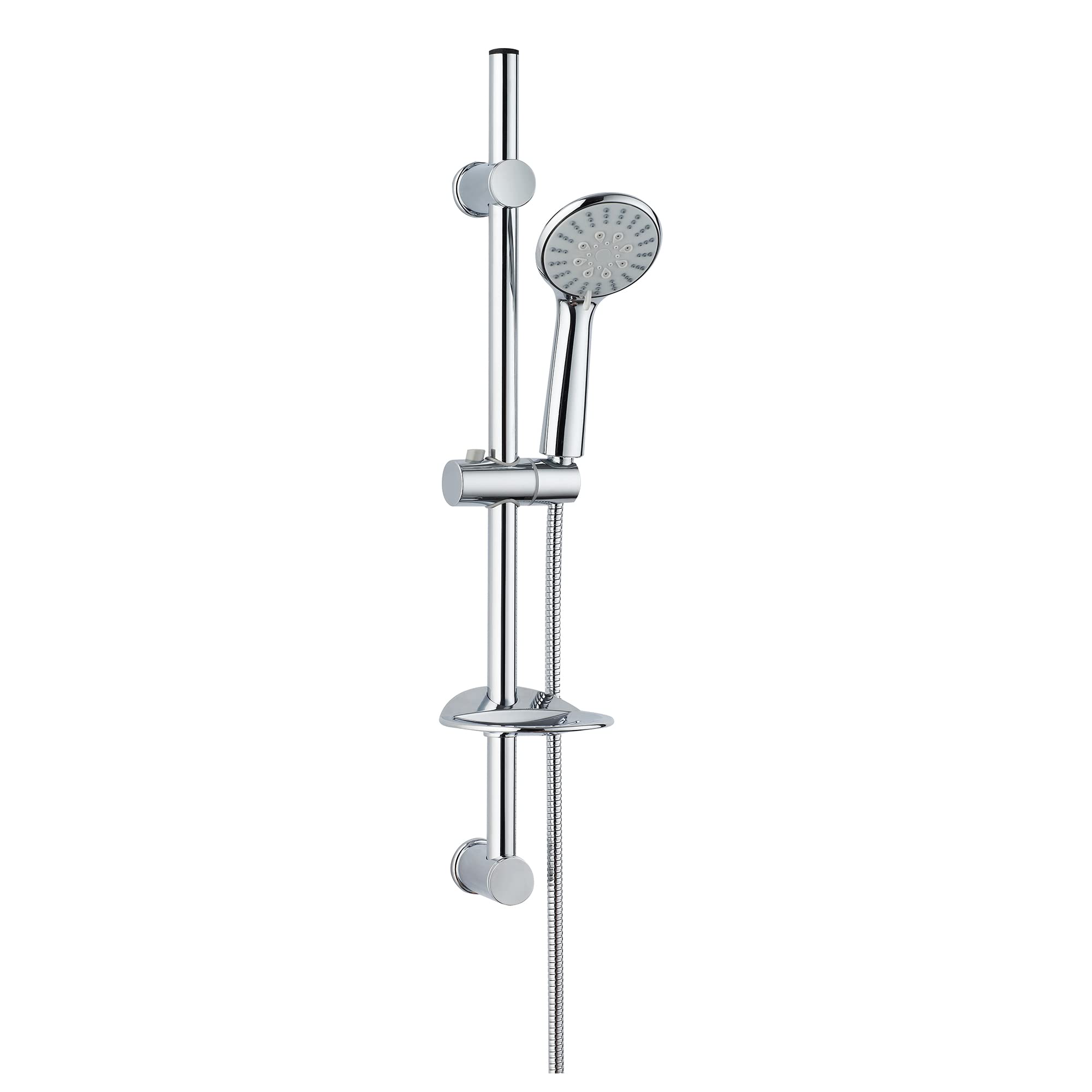 Blue Canyon Trinity Shower Kit + 1.5m Hose & Rail, Chrome Shower Kits & Riser Rails, High-Pressure Water Flow, Customised Bathing with 5 Mode Shower Spray, Adjustable Shower Handset, Easy to Instal