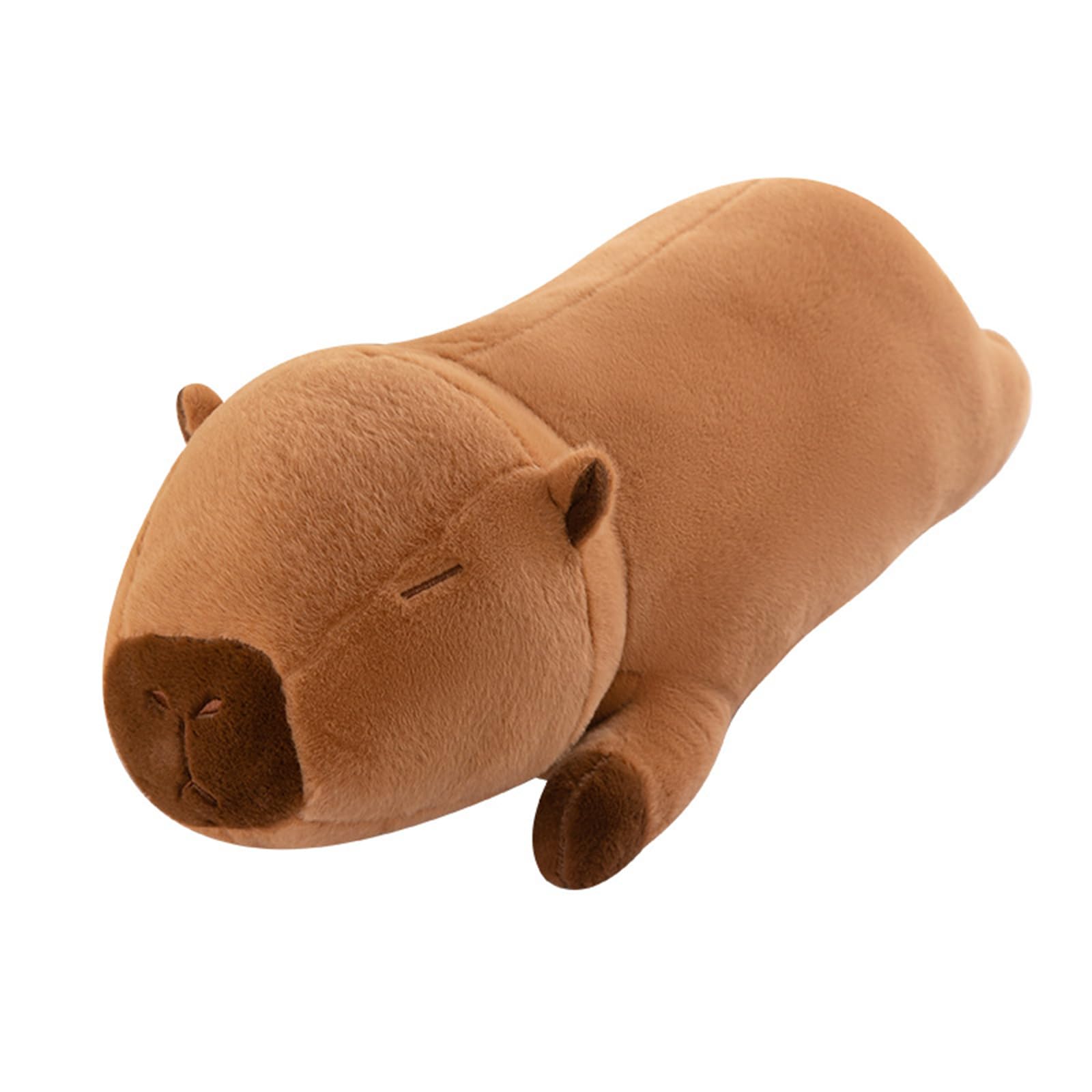champracer Capibara Plüschtiere Lange Puppen Große Kissen Plüsch Capybara Plüschkissen Kinder Geburtstagsgeschenke Capybara Plüschtiere Niedliche Spielzeuge (90 cm,Braun)
