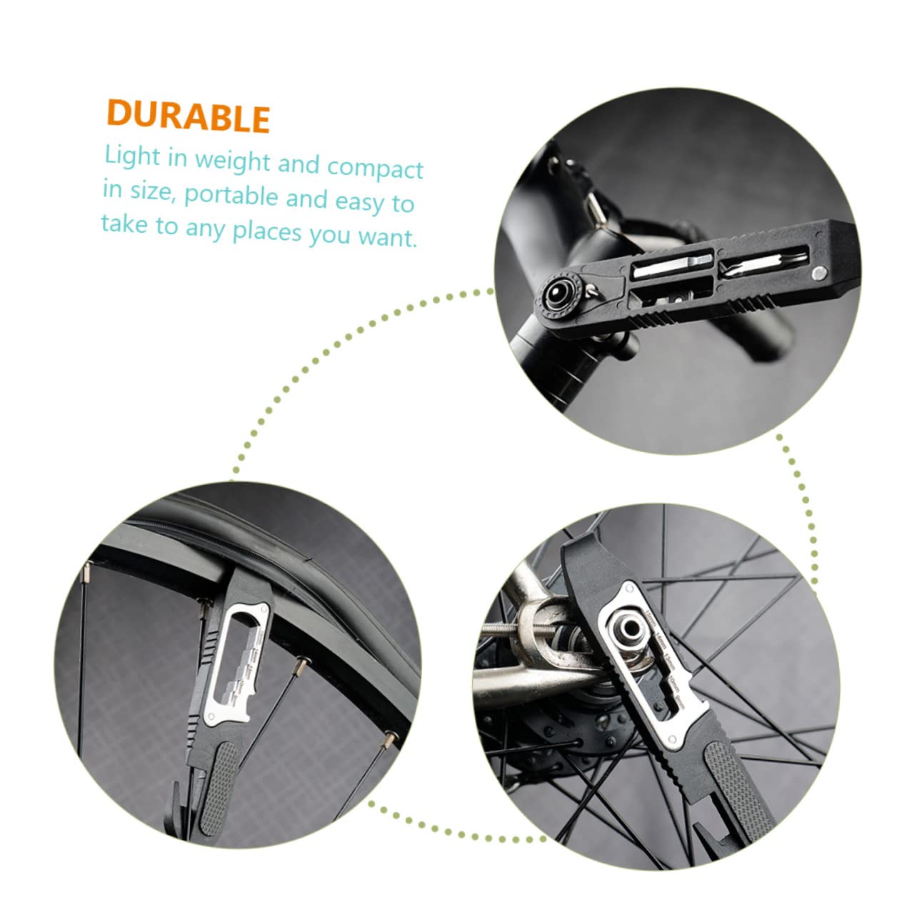 BESPORTBLE 3-teiliges Fahrradhebel-Set Mit Hoher Härte Robustes Werkzeugset Zur Reparatur Von Fahrradreifen Kompaktes Design Für Einfaches Tragen