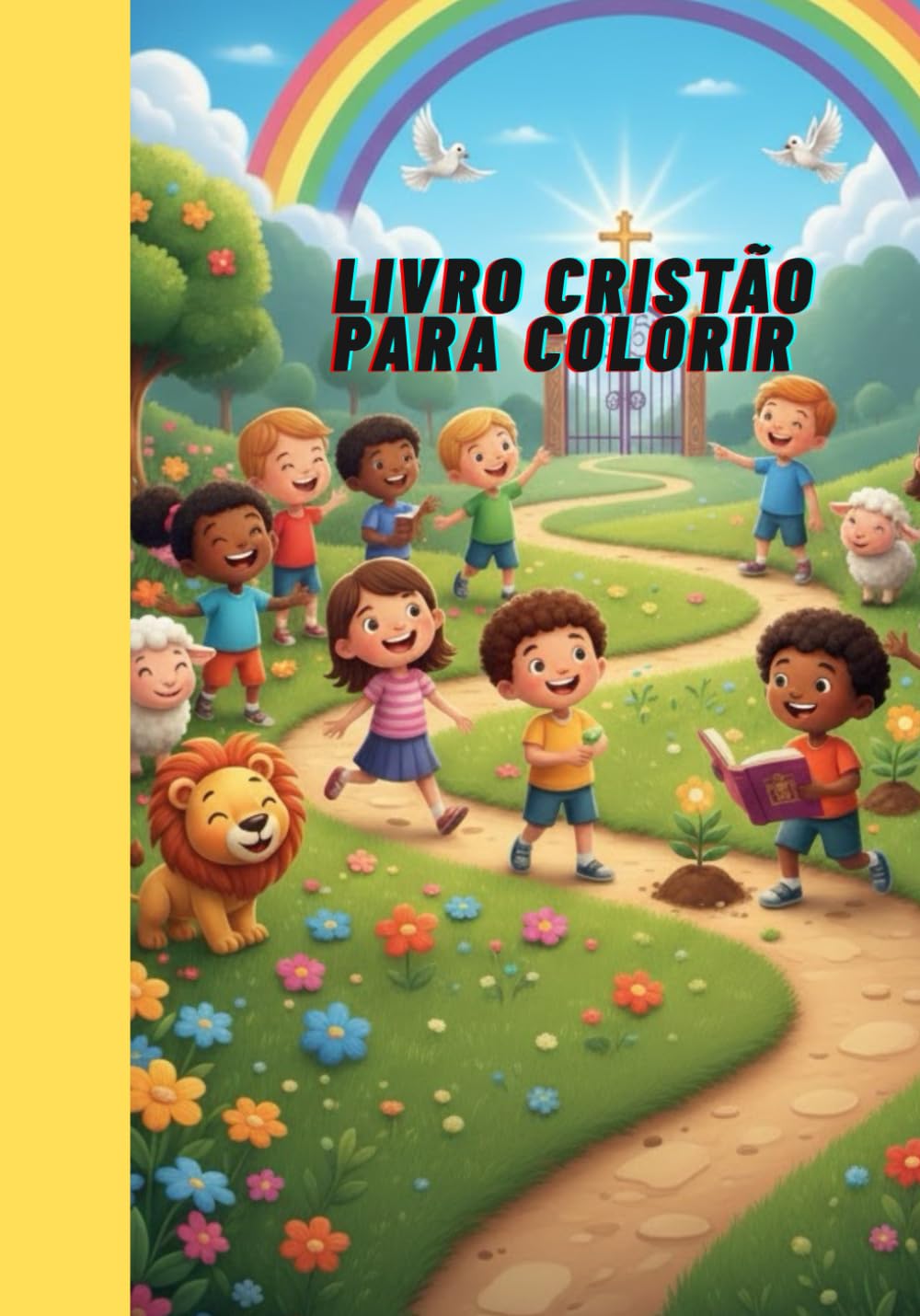 livro para colorir cristão com 75 desenhos desenhos infantis (18012812)