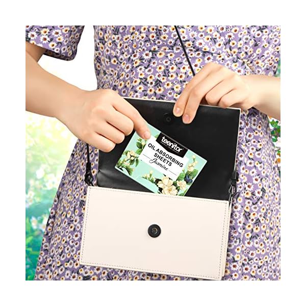 Teenitor-1000-Counts-Oil-Absorbing-Sheets-Oil-Blotting-Paper-Oil-Absorbing-Tissues-Face-Facial-Natural-Oil-Control-Film-Blotting-for-Oily-Skin-Care-Men-Women-Jasmine Teenitor Oil Absorbing Sheets for Face, 1000 Sheets Jasmine Oil Blotting Paper for Oily Skin, Natural Oil Control Film Oil Blotting Sheets for Face Men Women, Face Oil Sheets