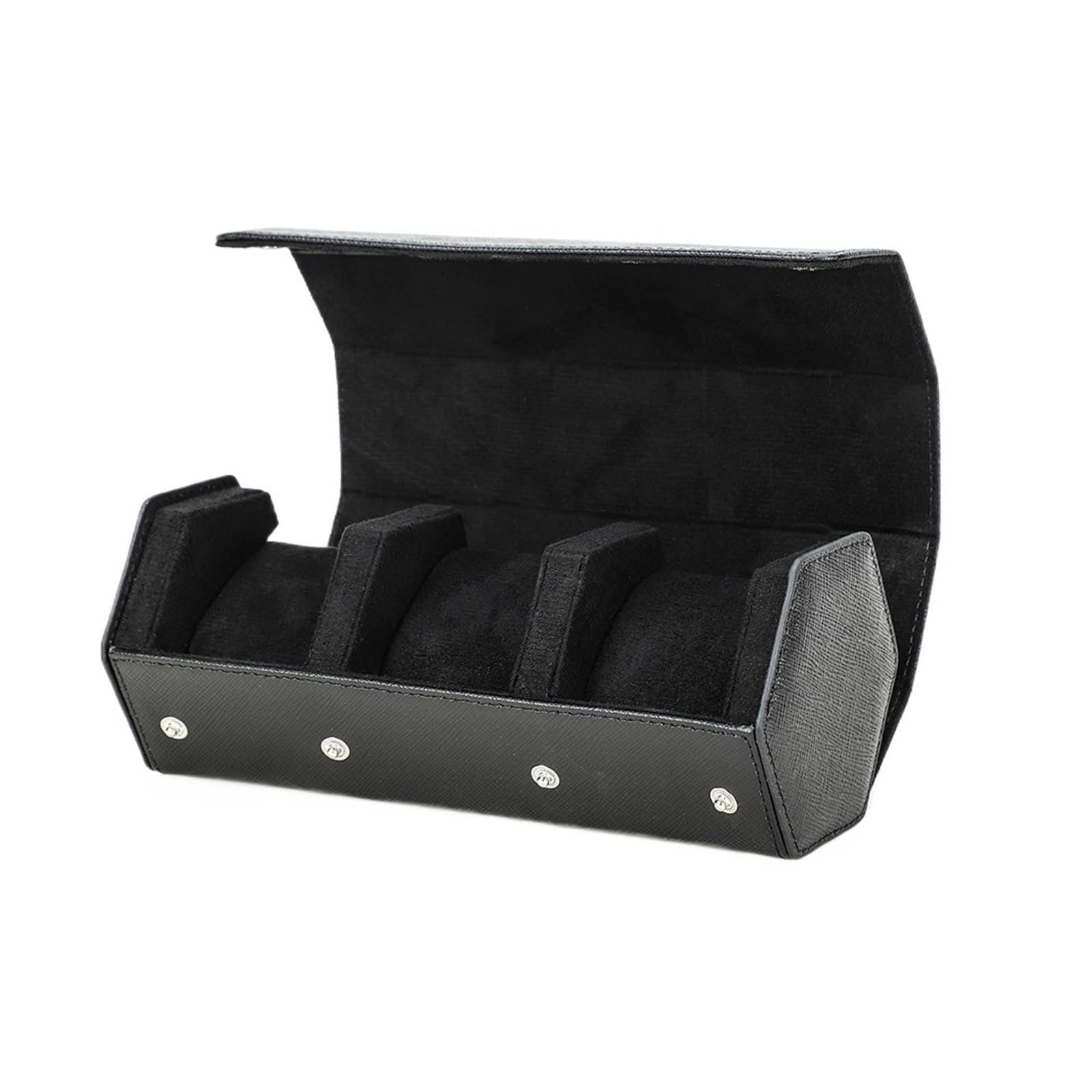 1 rotolo di orologio esagonale verde, organizer for orologi portatile con 2/3/4/6/8 slot
