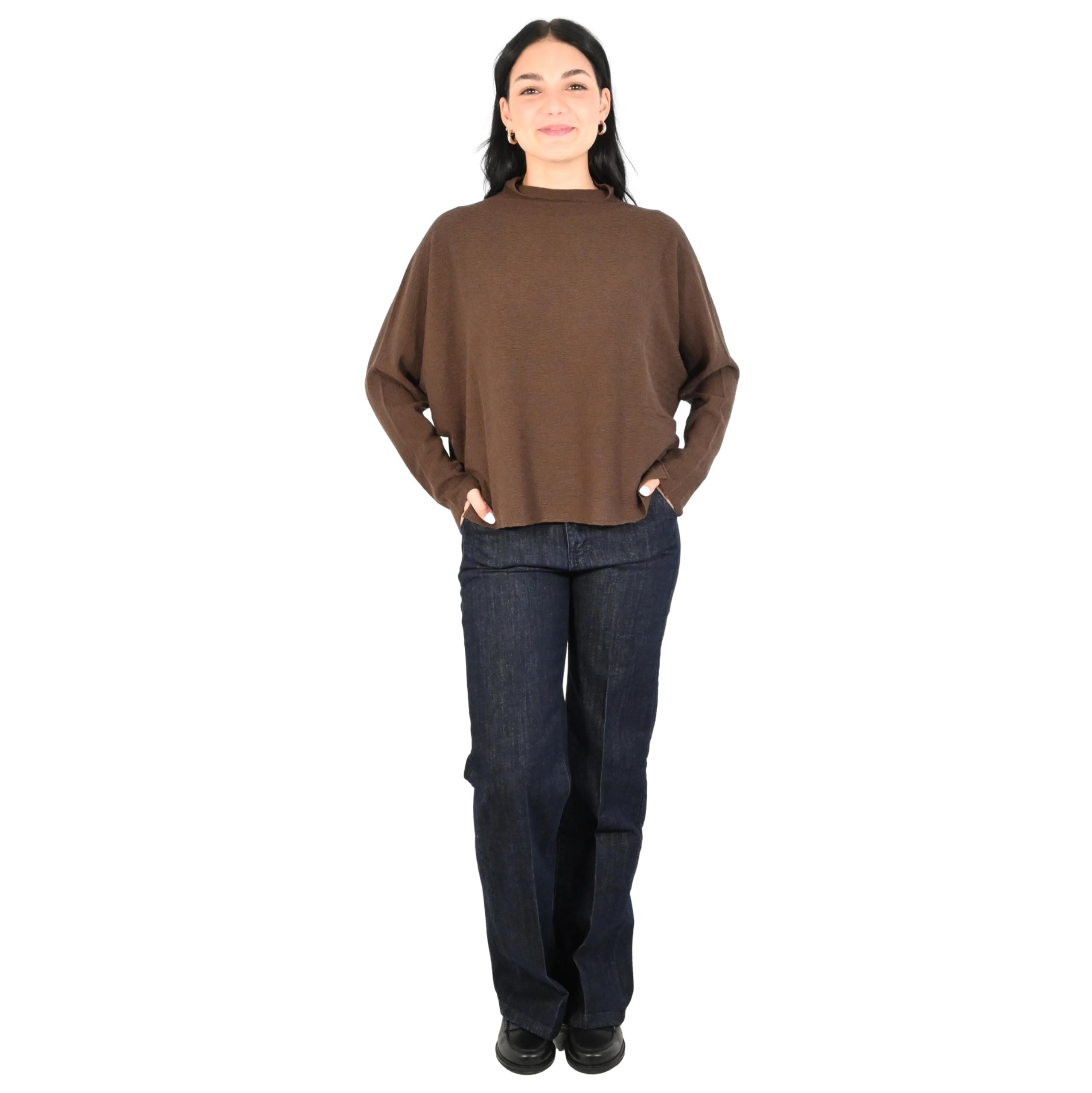 Kontatto maglia donna moka 3M1735C