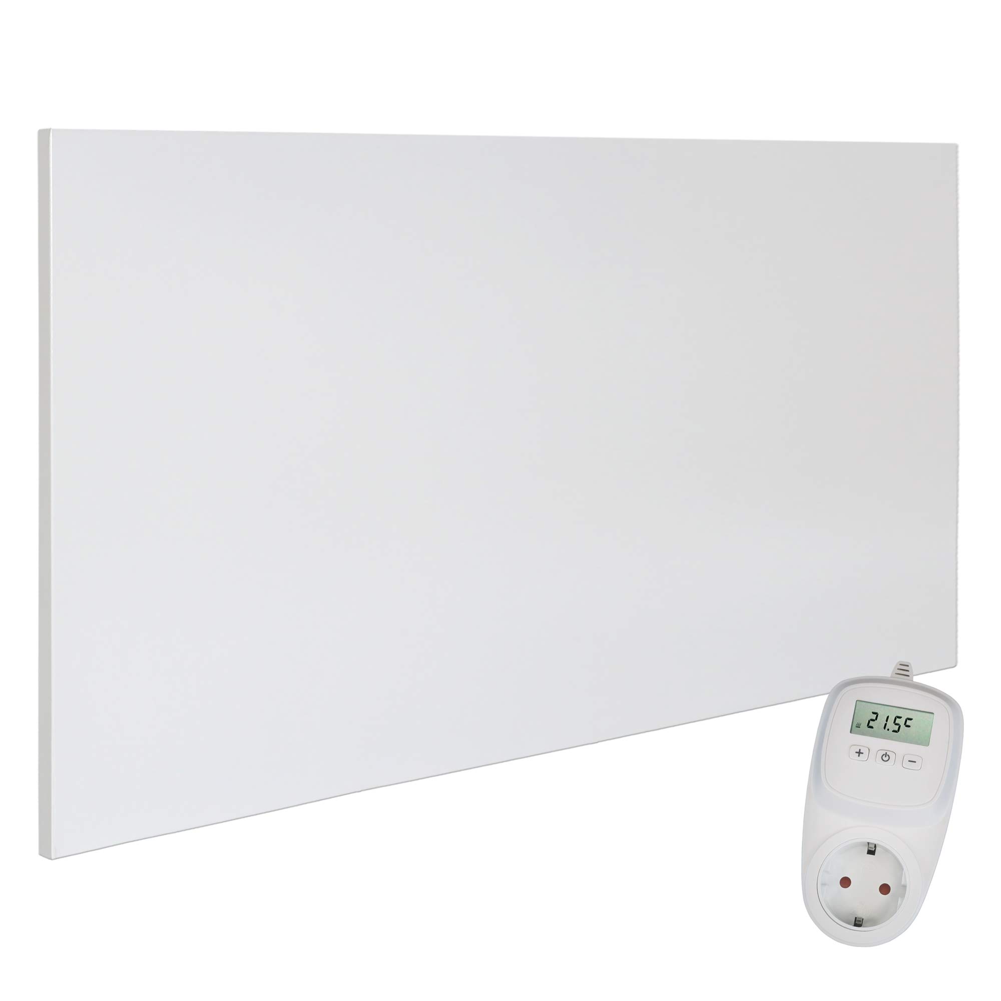 VIESTA H700 panel grzewczy na podczerwień, 700 W, 60 x 120 cm, włókno węglowe, bez ramy, IP20, TÜV/GS, ochrona przed przegrzaniem 98%, 70-90°C, 100 000 h, w zestawie termostat TH10 Plug-in
