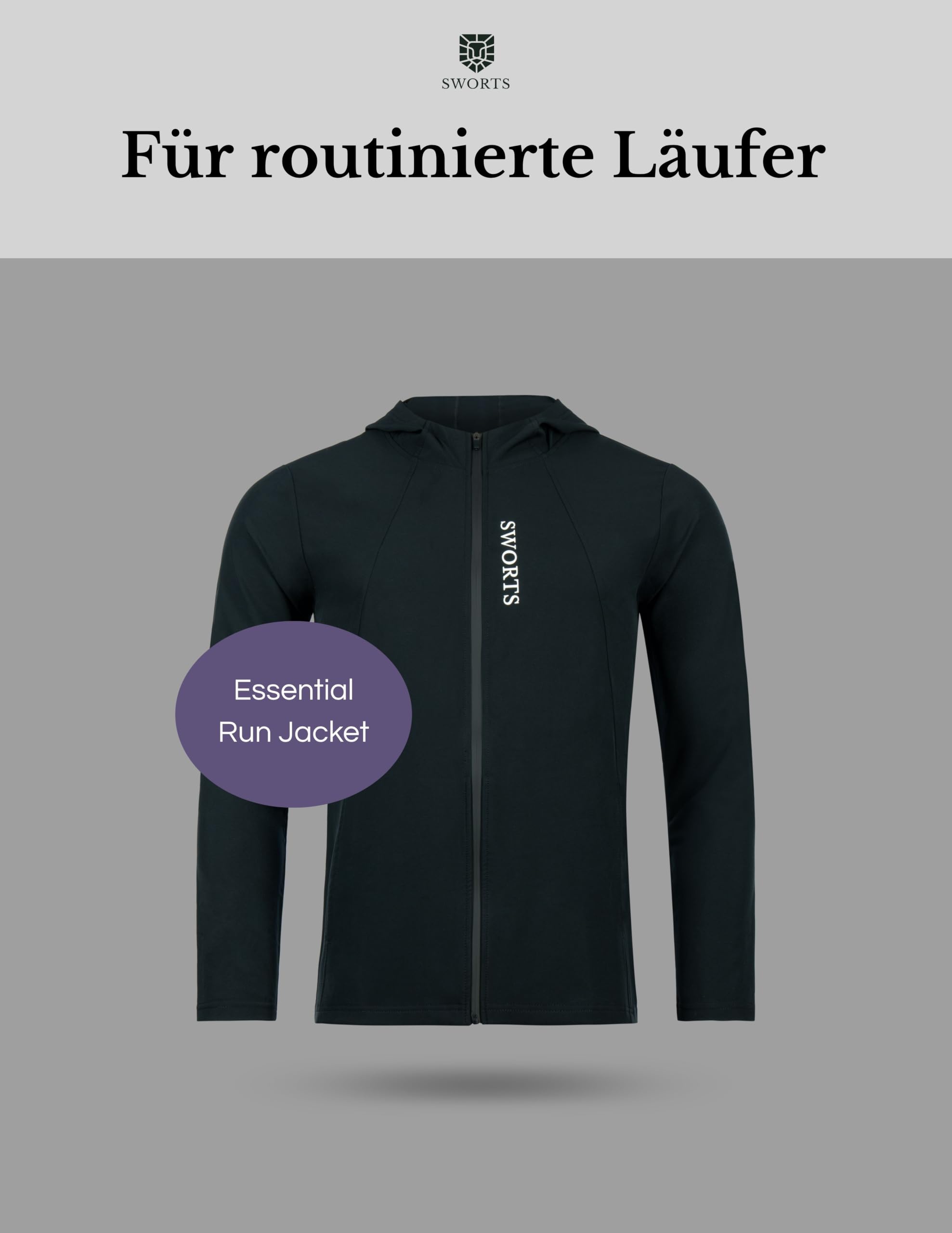 Essential Laufjacke Herren I Leichte Windbreaker Sportjacke