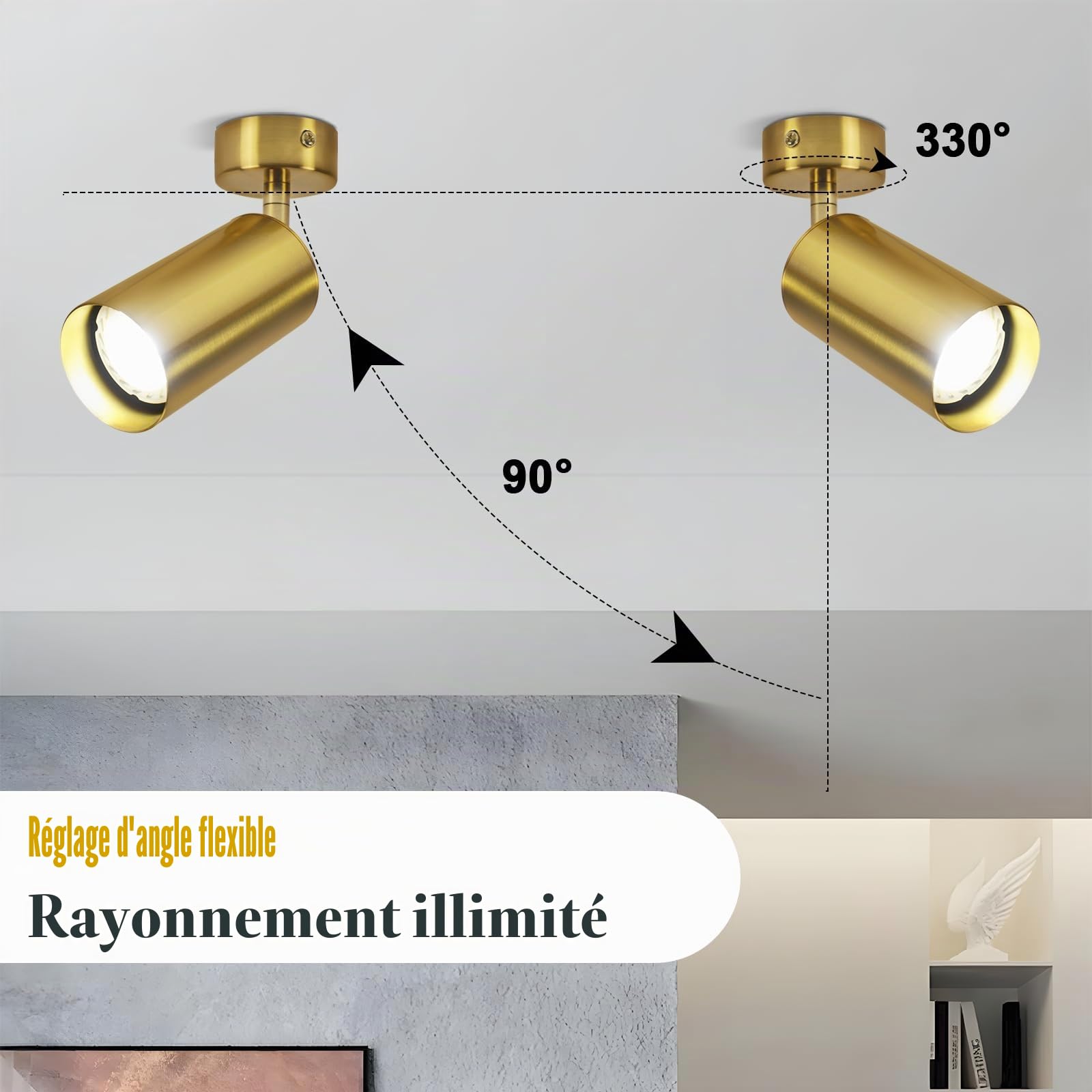 ZMH 2ER LED Deckenstrahler Deckenspots Leseleuchte Wandleuchte Bettleuchte