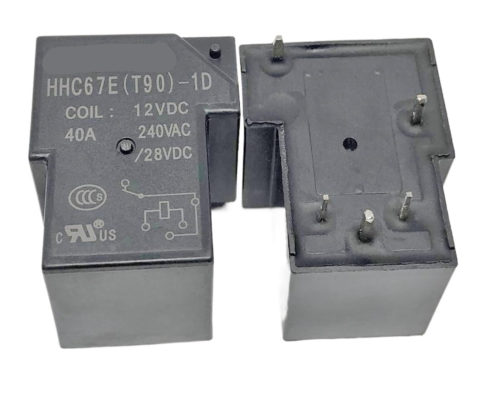 YZWRWRMKTB 1pc HHC67E(T90)-1D 12VDC (T90B5-12V-40A) Relay 5pins