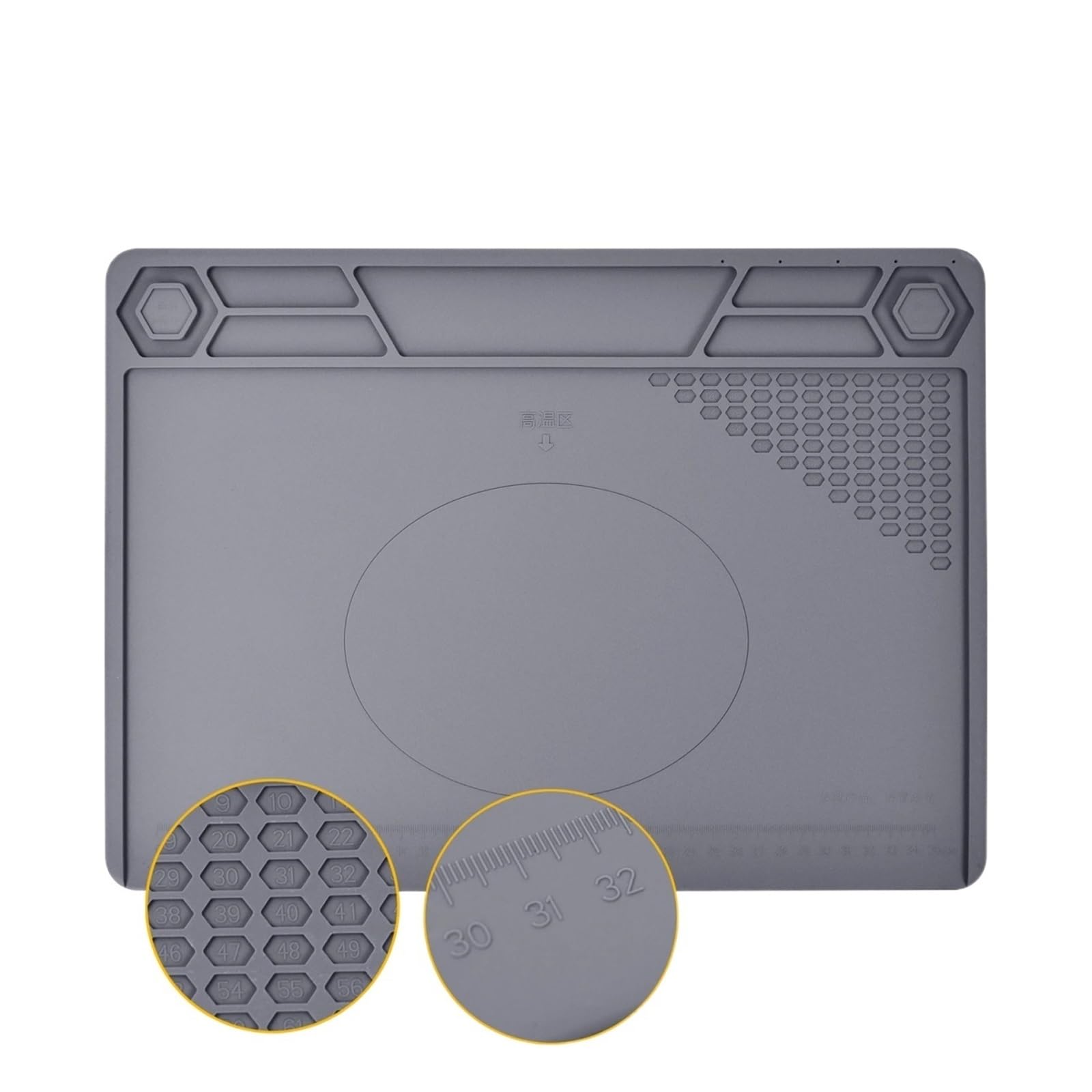 tappeti da lavoro per saldatura Tappetino in silicone for saldatura Tappetino da lavoro for isolamento termico Strumenti di riparazione del tampone isolante for pistola termica resistente al calore (