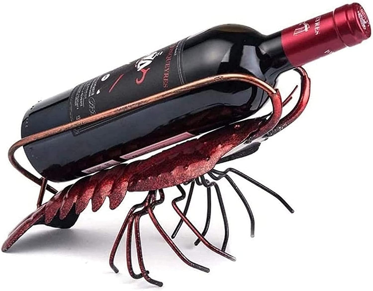 Metal Free Standing Countertop Wine Racks Tabletop Wine Holders Stands Wine Bottle Display Rack Creative Wine Rack Decoration