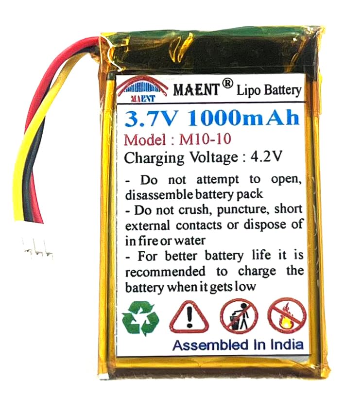 3.7V 1000mah 1500mah 2000mah Replacement Lipo Polymer Battery Compatible with Motorola FW200L FW250R Wireless Landline Phone Cordless Phone (1000 mah)-image-30