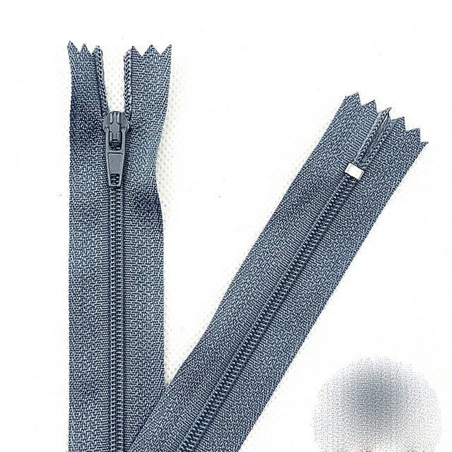50 cerniere a spirale in nylon da 10-60 cm, per sartoria, cucito, artigianato, colore grigio, 50 pezzi, 35 cm