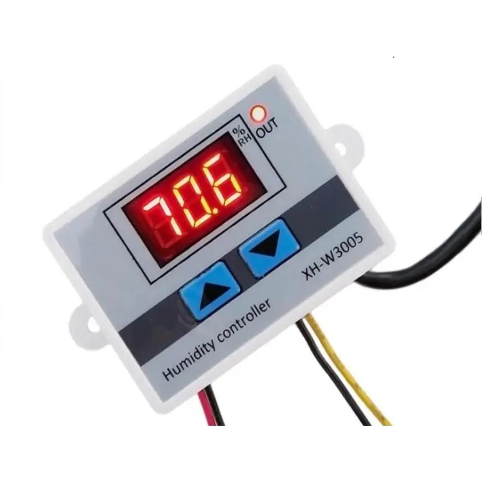 SBSSYVLMV W3005 Digital Display Humidity Controller Instrument Control Switch Hygrostat Hygrometer Regulator+SHT20 Sensor Probe