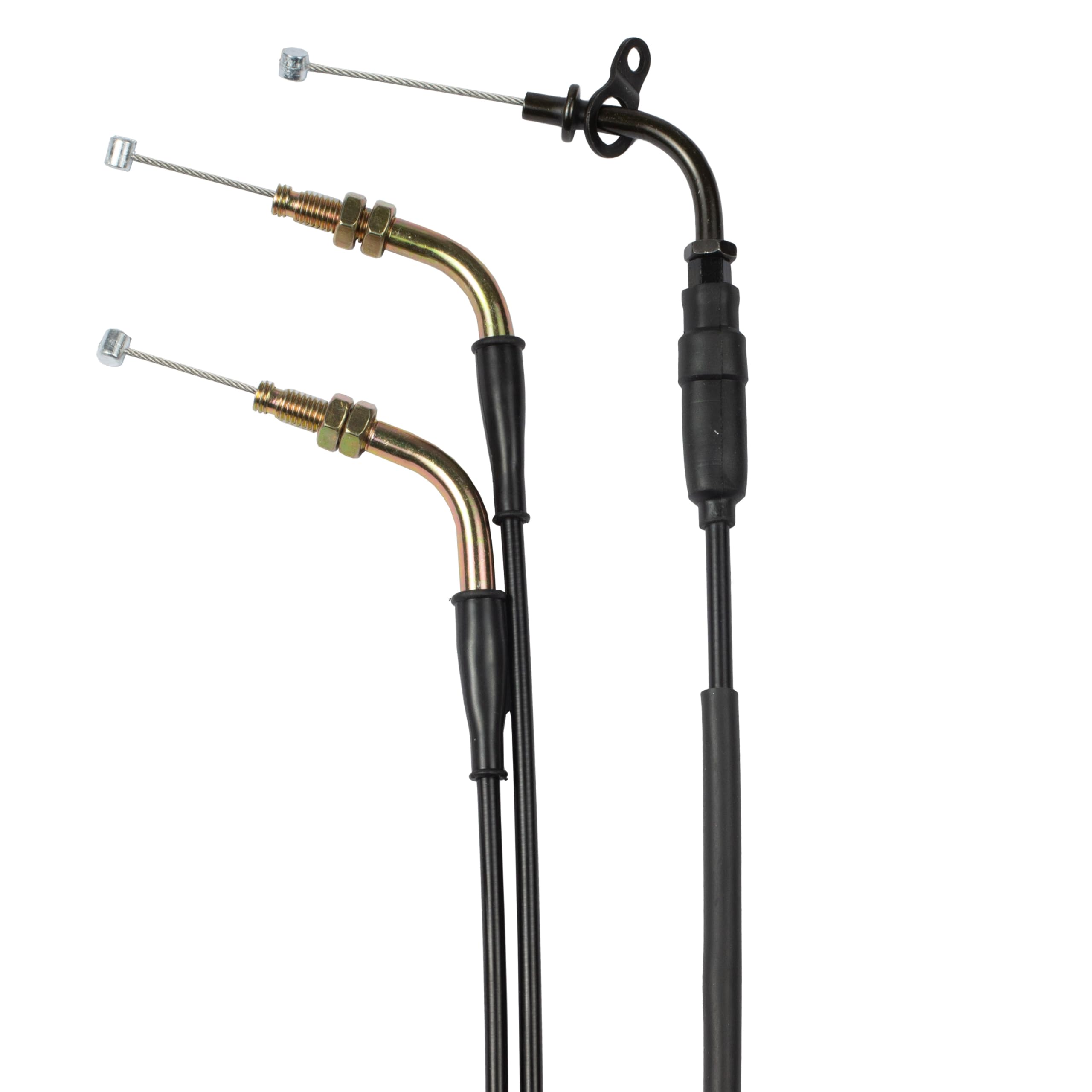 Cable de control de motocicleta Cable del acelerador SET A B (Abrir y cerrar) Compatible con Hyosung GT 250 R (2008-0)/