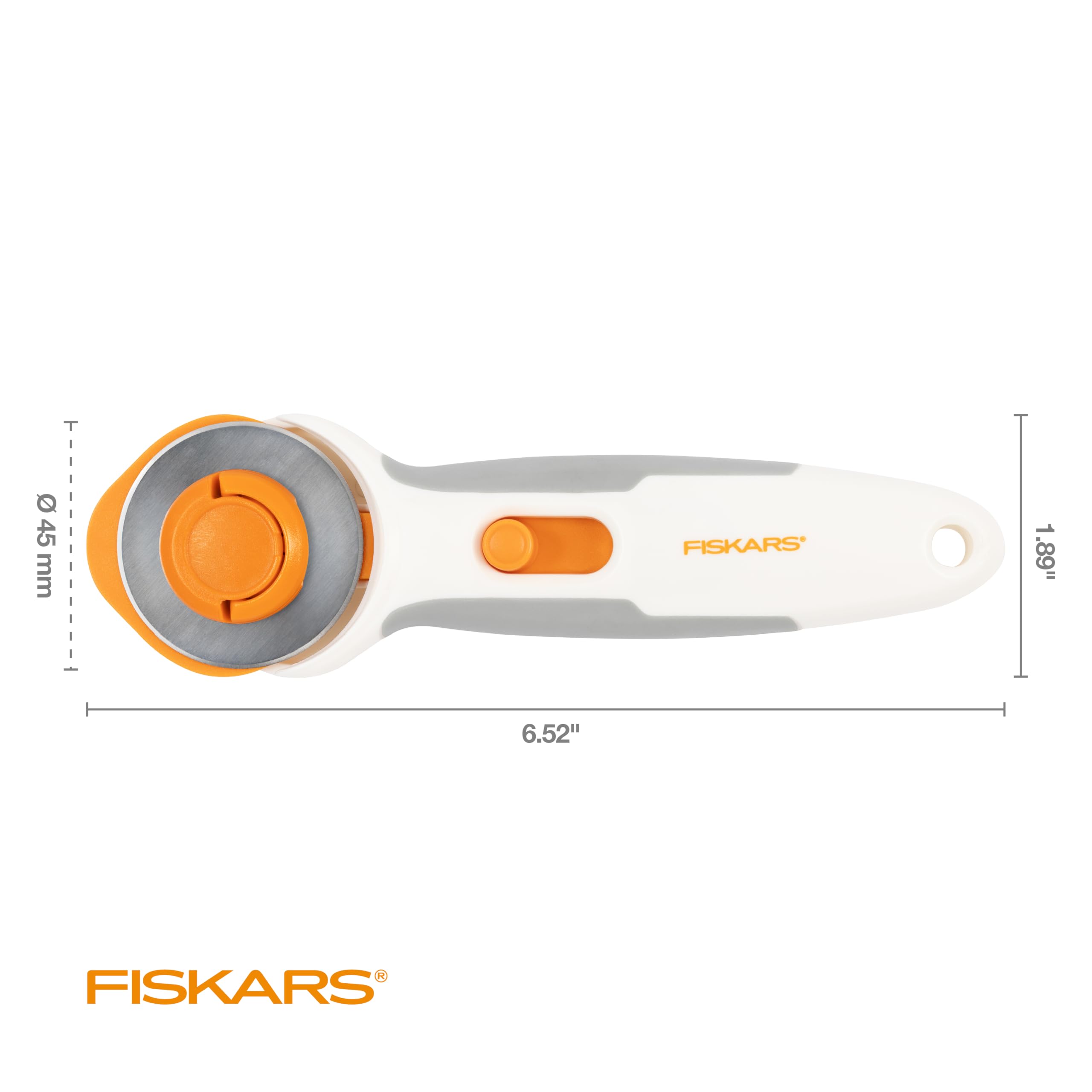 Fiskars Easy Change Stick Rollschneider (45 mm) weiß