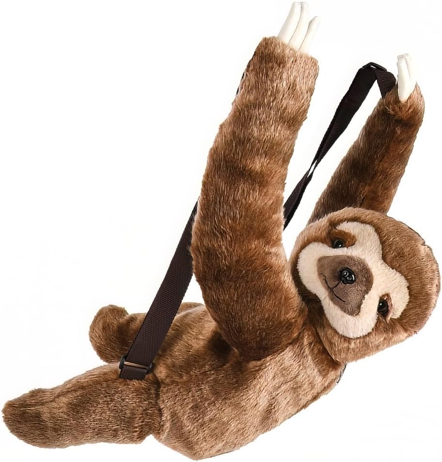 Adventure Planet Rhode Island Novelty Plush Animal Childrens Travel and Backpack Bag - Sloth