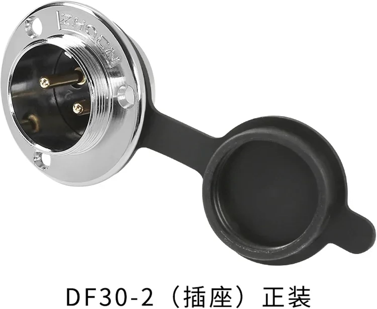 DF30 GX30 30MM Metal 2 3 4 5 6 7 8 10 Pin Industrial IP67 Socket Automotive Connector PCB Waterproof Adapter(2 Pin Set)