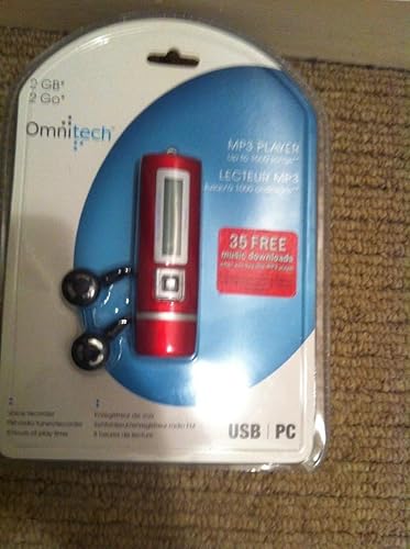 2 Gb, reproductor de MP3 de hasta 1000 canciones de Omnitech
