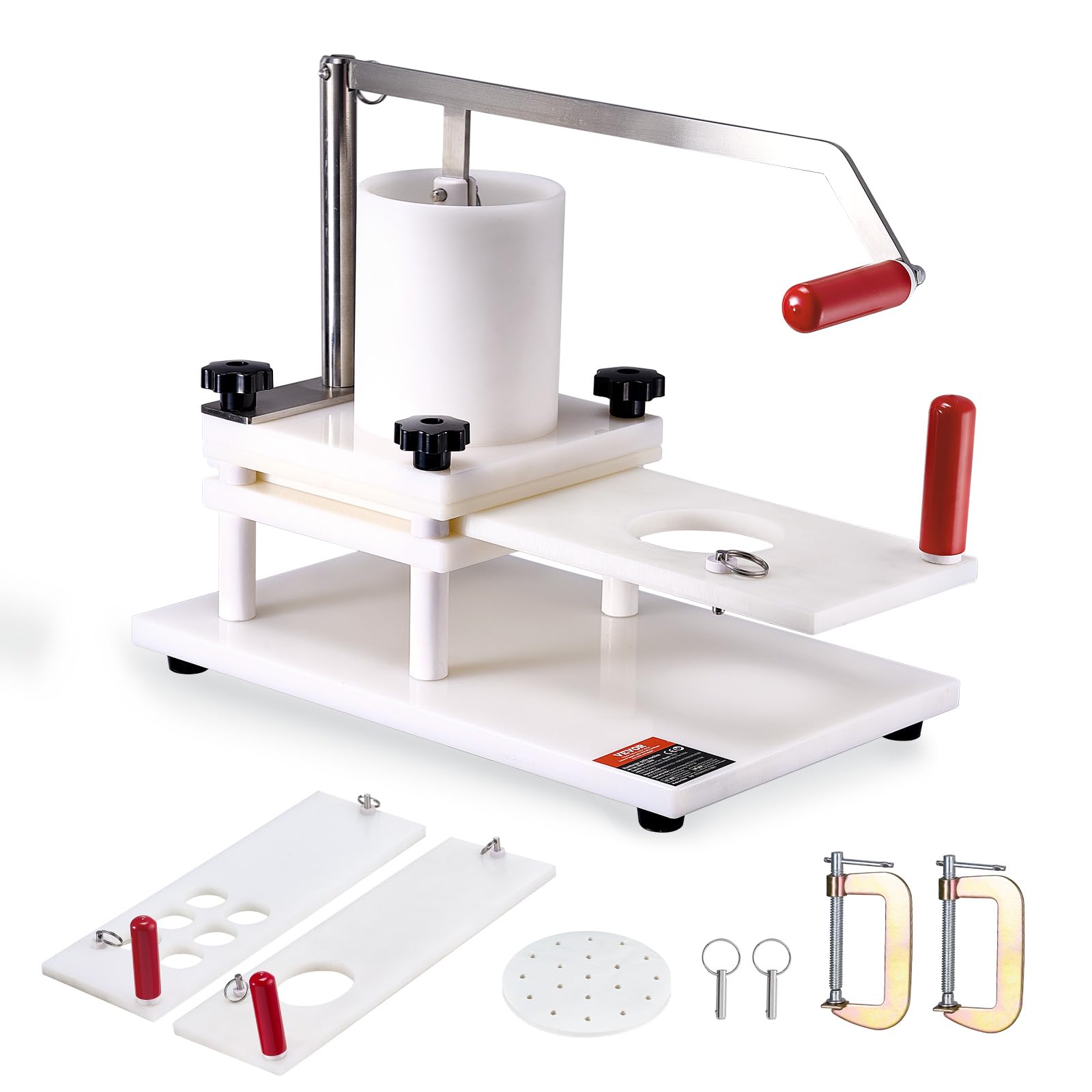 VEVOR JKH-130 - Máquina para hacer hamburguesas de carne de res, acero inoxidable