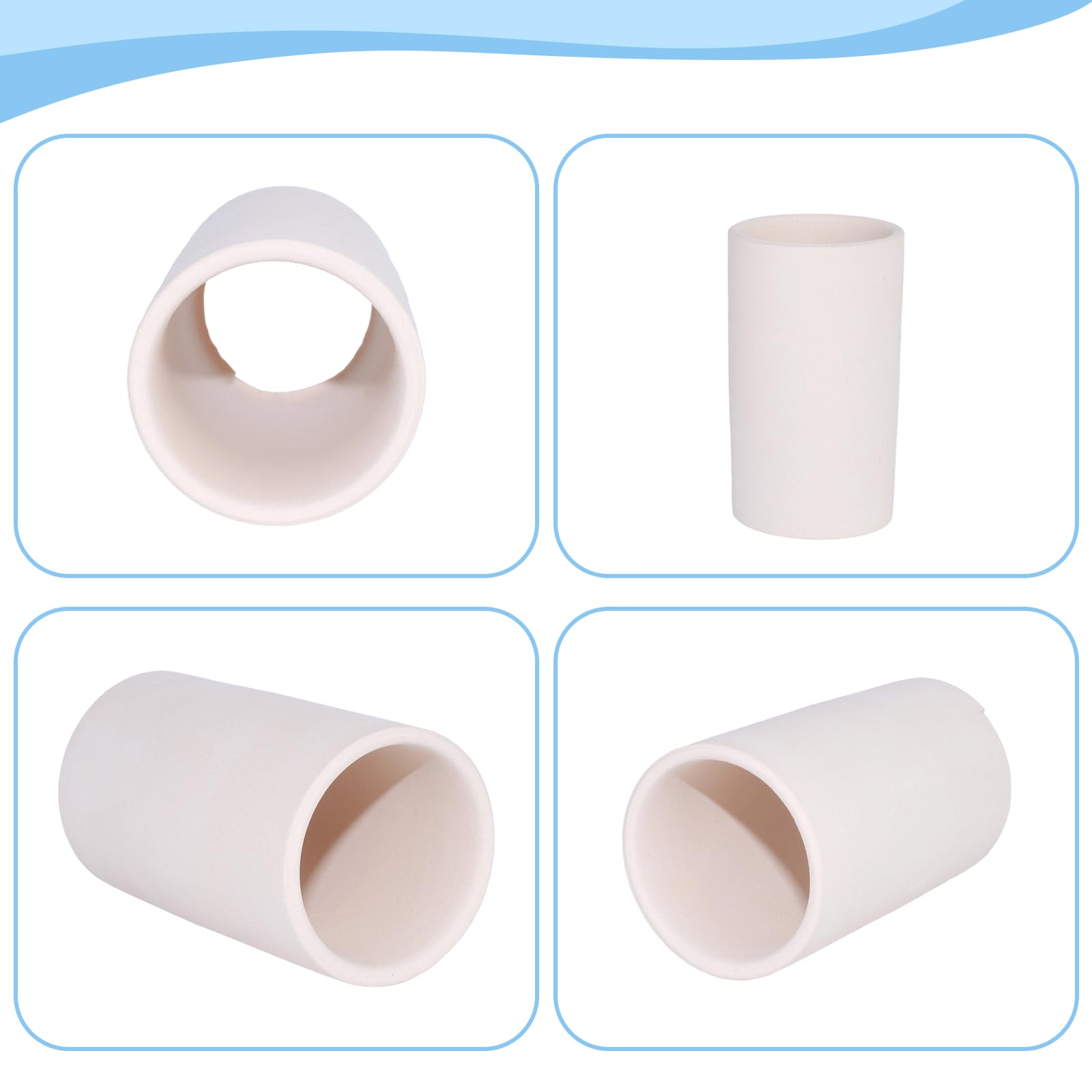 MC MEICHUANG Ceramic Shrimp Breeding Cave, 1-Tube Aquarium Hiding Shelter for Betta & Cherry Shrimp, Free 10 Duck Accessories - Image 4