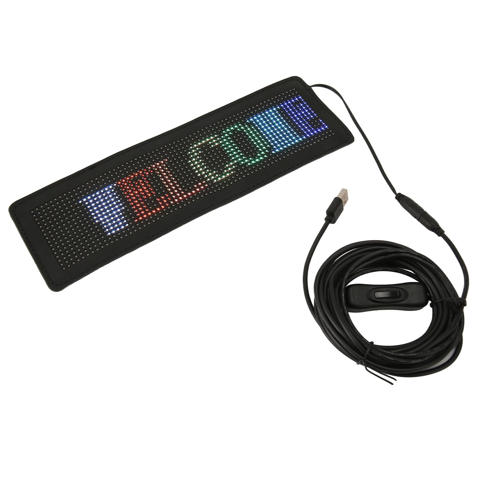 Segnale Luminoso per Auto a LED Controllo App Segnale di Scorrimento Programmabile Flessibile per Negozio Bar Hotel Leggero 11,2 X 3,5 Pollici