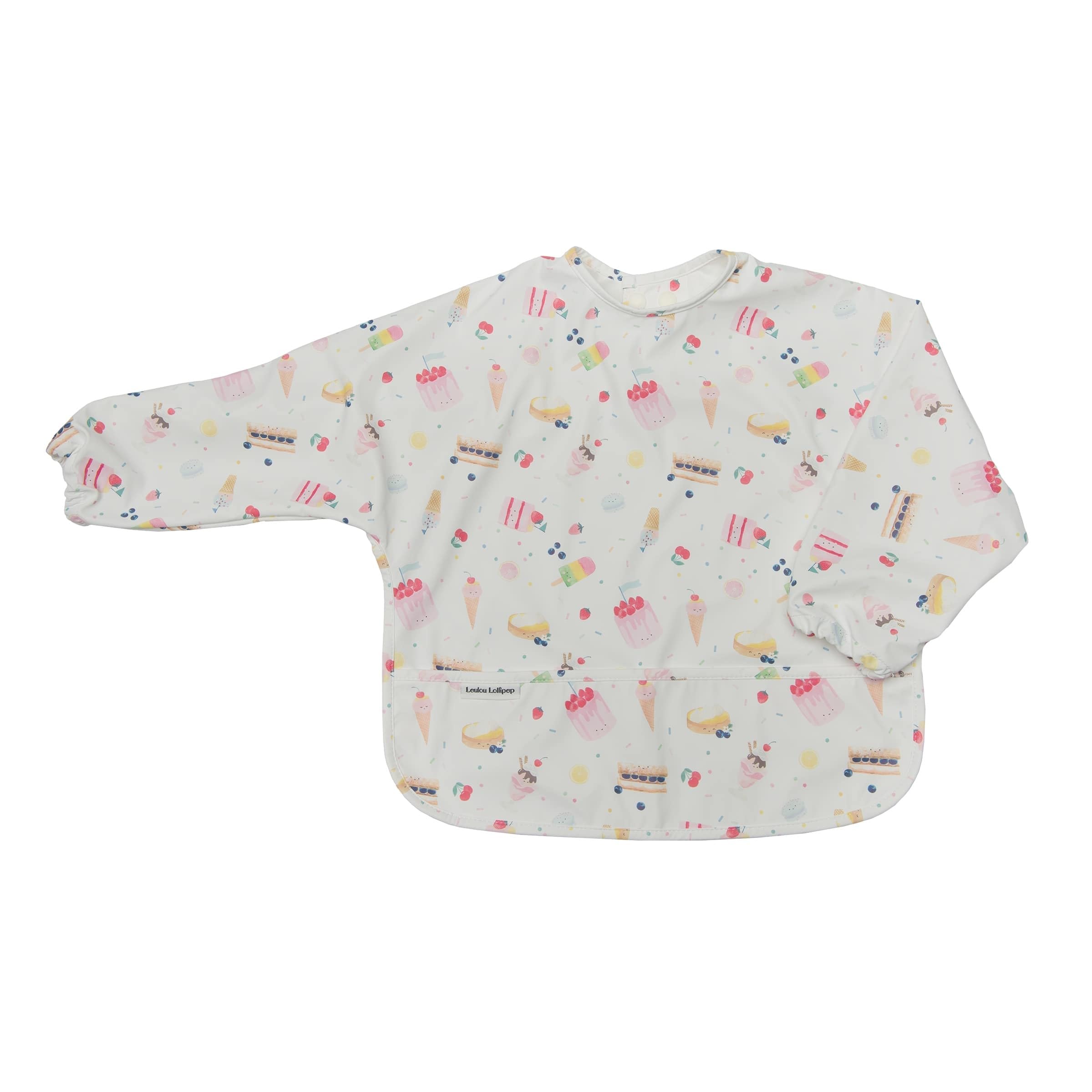 Loulou Lollipop Long Sleeve Mess Free Waterproof Bibs, For Baby Boys And Girls 6 36 Months, Machine Washable