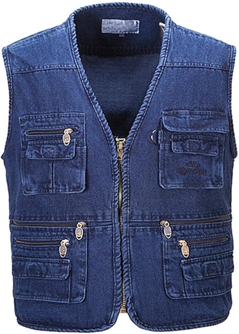 Amazon Idopy デニム ベスト メンズ おしゃれ アウトドア Xl 5xl ブルー ジャッケット ベスト 通販 Amazon Idopy デニム ベスト メンズ おしゃれ アウトドア Xl 5xl ブルー ジャッケット ベスト 通販