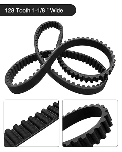 Miniatura 2 de Correa de transmisión trasera 128T de 1 18 pulgadas para Harley Davidson Sportster 883 y 1200 1991-2003, sustituye a 40022-91 58-420 1204-0042