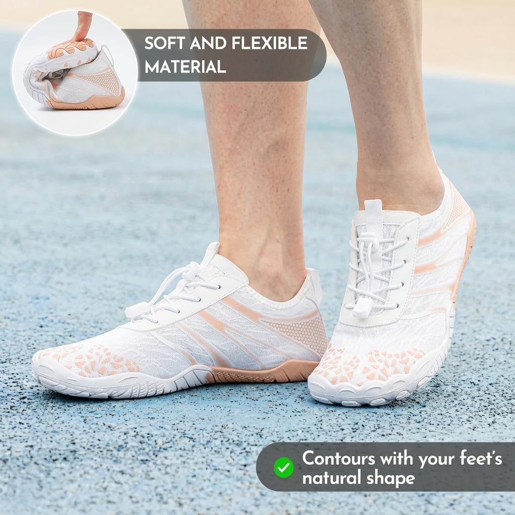 Peak Footwear Non-Slip Barefoot Shoes – Zero Drop Minimalist Barefoot Shoes with Wide Toe Box & Flexible Sole for Natural Movement, Everyday Comfort, All-Season Urban & Outdoor Wear (Unisex)