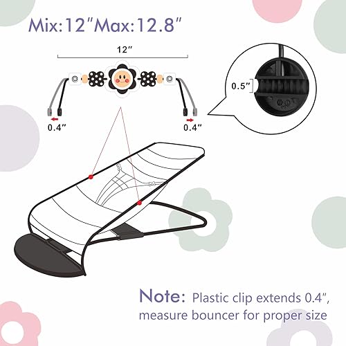 Miniatura 7 de Baby Bjorn - Barra de juguete para gorila de bebé, suave y feliz, fácil de colocar y quitar, materiales aptos para niños, diseño emocionante para